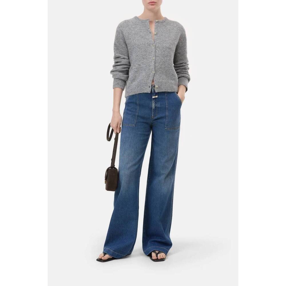 NEW CLOSED aria flared jeans in dark blue
